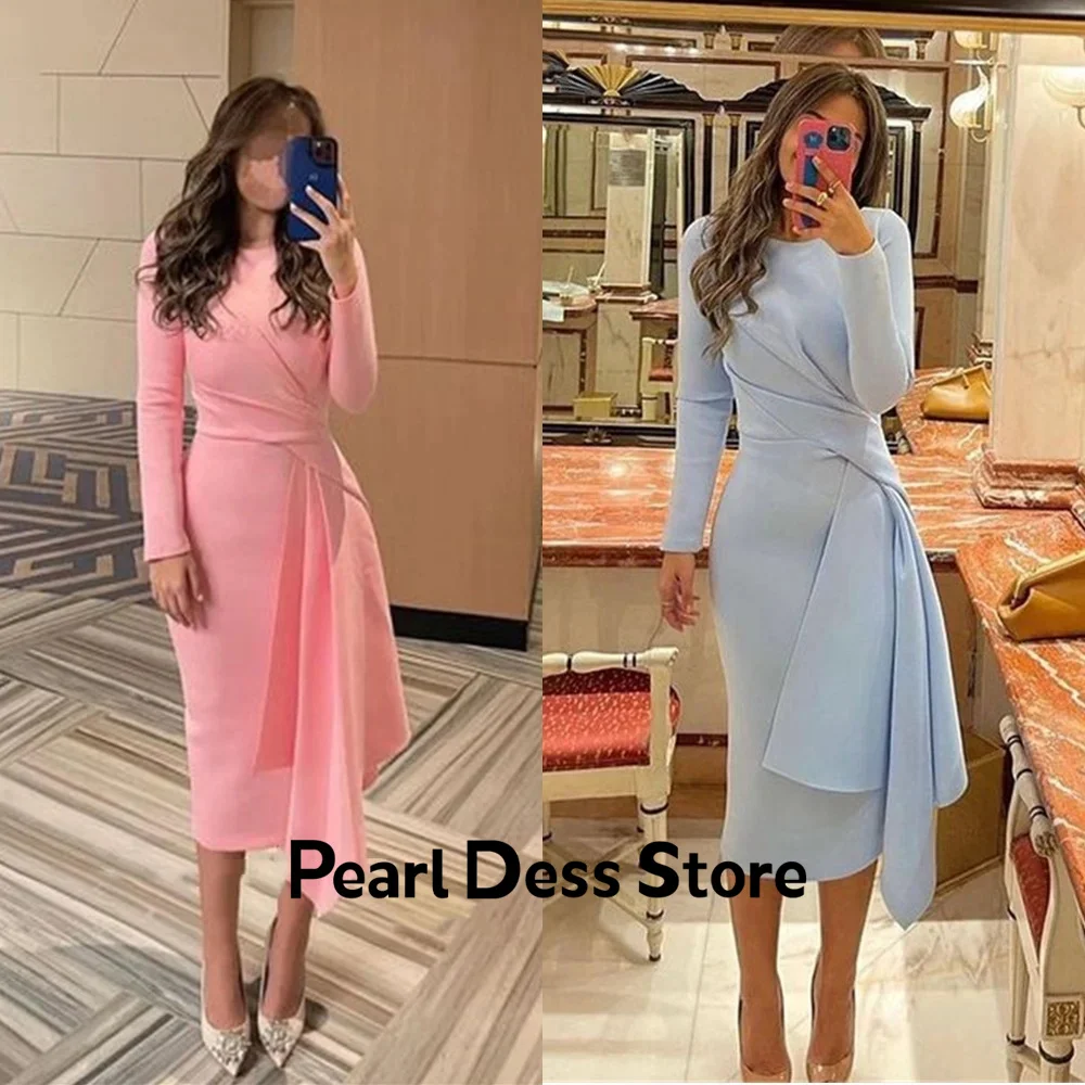 

Pearl Chiffon Gala Dresses Woman 2024 for Party Dress Es Women Evening Dress Evening Dress Stylish Wedding Round Neck Fish Tail