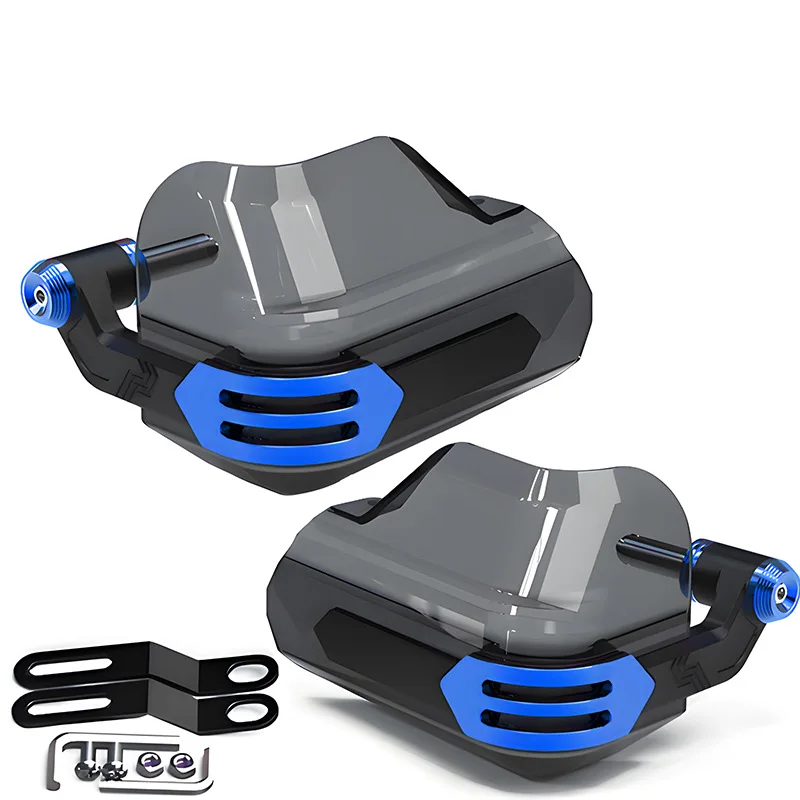 สำหรับรถจักรยานยนต์ฮอนด้า ซูซูกิ ฮาร์เลย์ ยามาฮ่า อุปกรณ์เสริมอเนกประสงค์  ฝาครอบแฮนด์อะลูมิเนียม  แผ่นกันลม  แผ่นป้องกันมือ