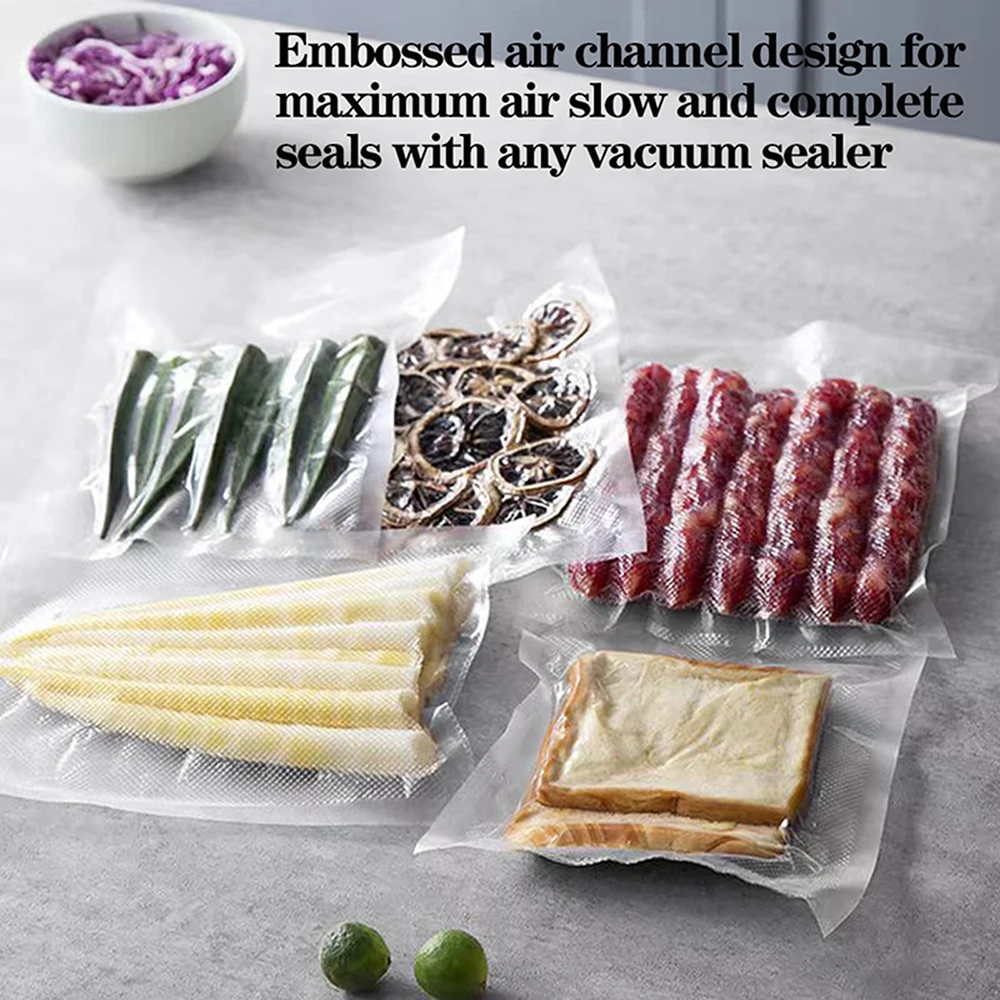 500cmRoll Vacuum Sealer Bags,Food Vacuum Storage Bags,vacuum Compression Bags,bpa Free, For Sausages,meat, Fruits,and Vegetables