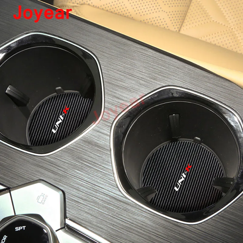 For Changan UNIT UNI-T 2020-2022 Water Coaster Storage Slot Mat Non-slip Scratch-resistant Wear-resistant Cup Mats Accessories