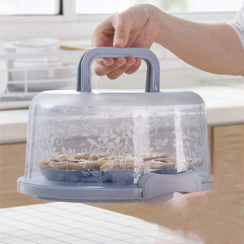 

Cake Carrier Holder Cover Round Container for 7 Inch Diameter Cake(A)