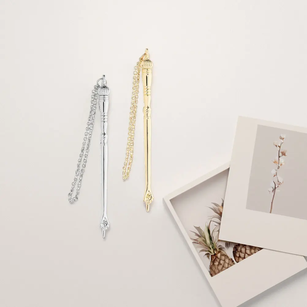 

2Pcs Portable Bible Reading Pointer Tool Metal Finger Marker for Torah Study Elegant Scriptural Accessory for Ceremonies