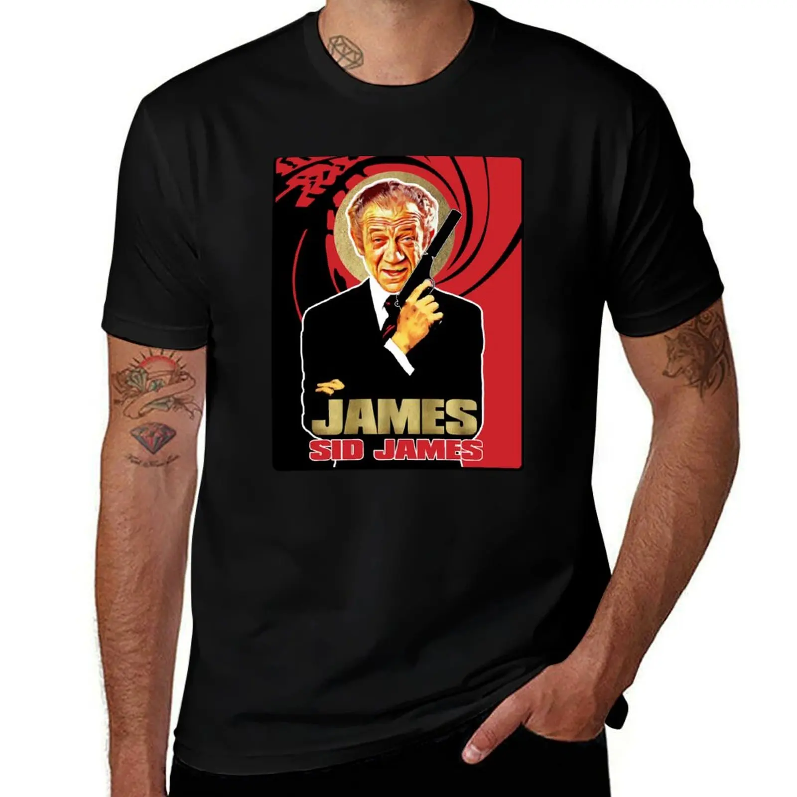 James Sid James T-Shirt anime figures cotton graphic tees blue archive man t shirt mens graphic t-shirts