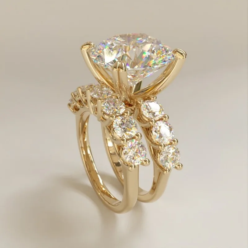 خواتم زركونيا متألقة أنيقة لحفلات الزفاف للنساء، هدايا مجوهرات فاخرة لحفلات الزفاف والخطوبة والذكرى السنوية في جميع الفصول #1