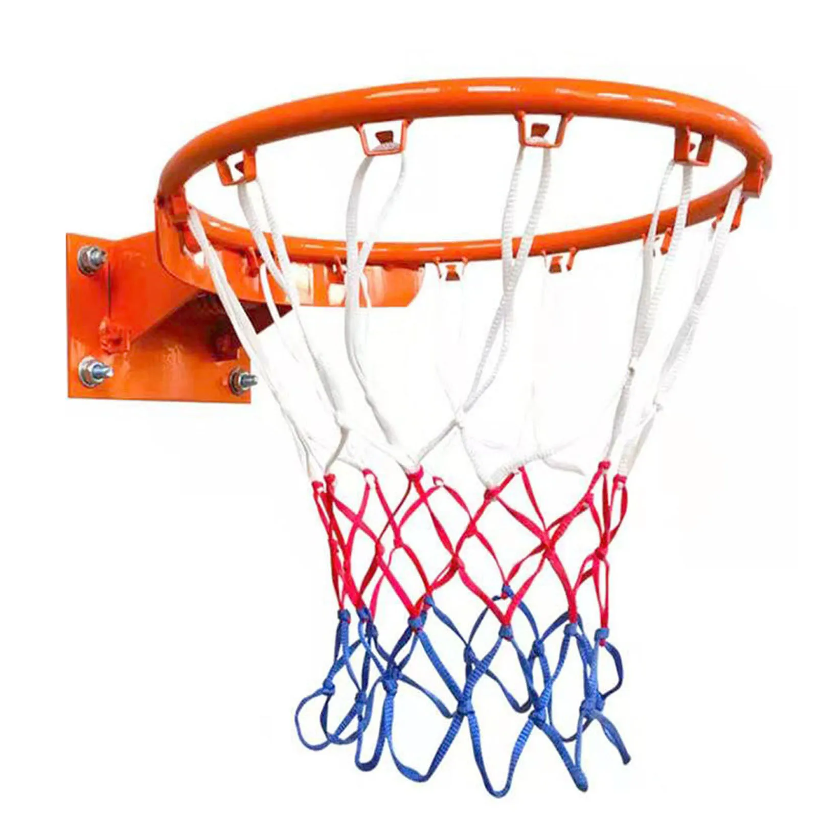 Basketball Rim Goal for Indoor and Outdoor Wall Mounted,Hanging Hoop Net, All Weather, 45cm