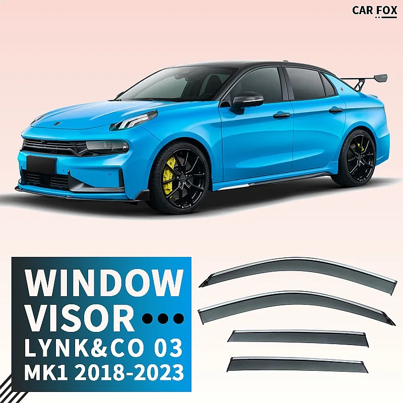 

For LYNK&CO 03 2018-2023 Car Window Visor Rain Sun Shade Side Window Deflector Auto Accessories