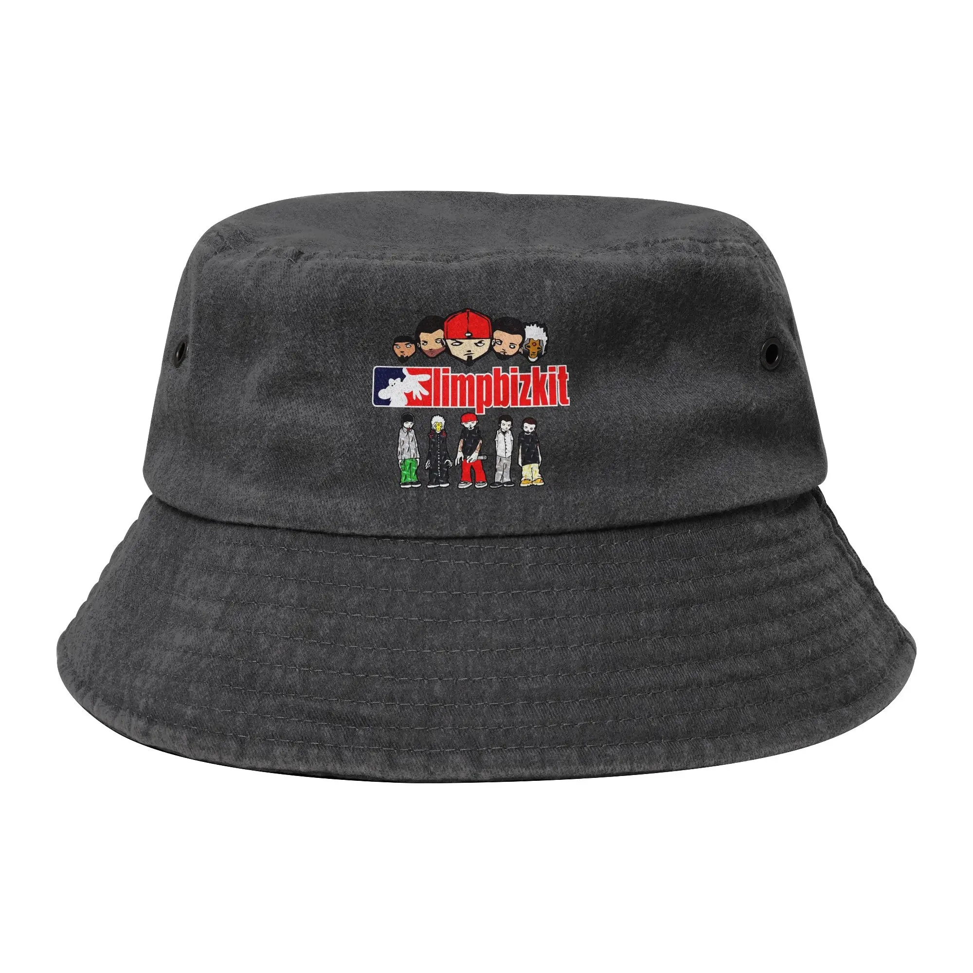 Summer Beach Hatwear Amazing Of Limp Bizkit Bucket Hat Unique Design Men Women Sun Hat  Bob Hat Lightweight Fishing Hats Outdoor