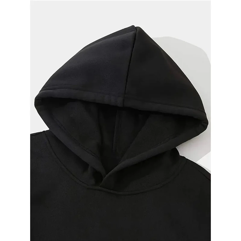 Frauen Brief Drucken Casual Kordelzug Tasche Hoodies Herbst Winter Mit Kapuze Kleidung Gothic Grafik Sweatshirts 90er Jahre Y2k Streetwear