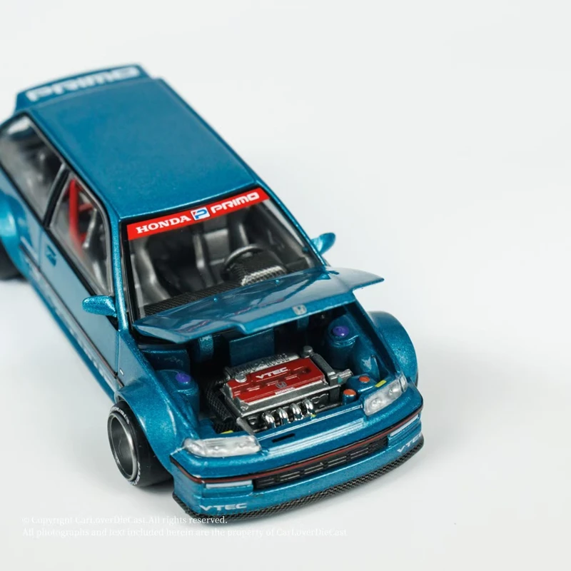 KAIDO HOUSExMINIGT 1/64 Honda Civic (EF) V1 Legering Speelgoed Motorvoertuig Diecast Metaal Model Geschenken