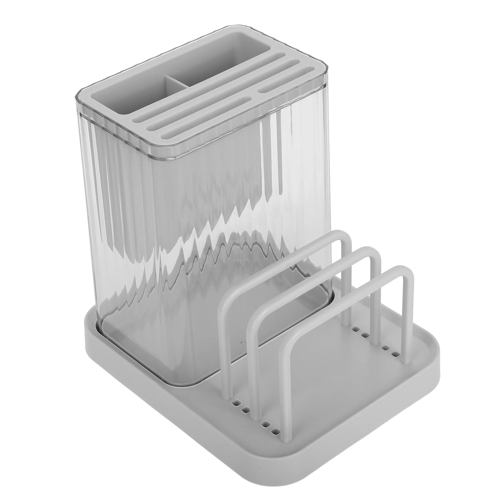 

Kitchen Utensil Holder Countertop Pot Lids Organizer Cooking Utensils Cutting Board Stand Drying Rack