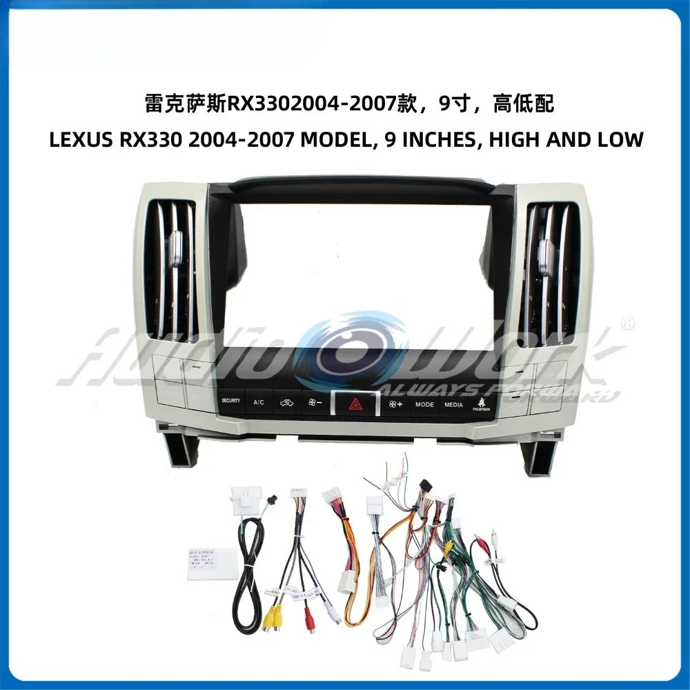 

For 2004-2007 LEXUS RX330 9 Inch Car Radio Stereo GPS MP5 Android Player 2 Din Fascias Panel DashBoard Frame Cover
