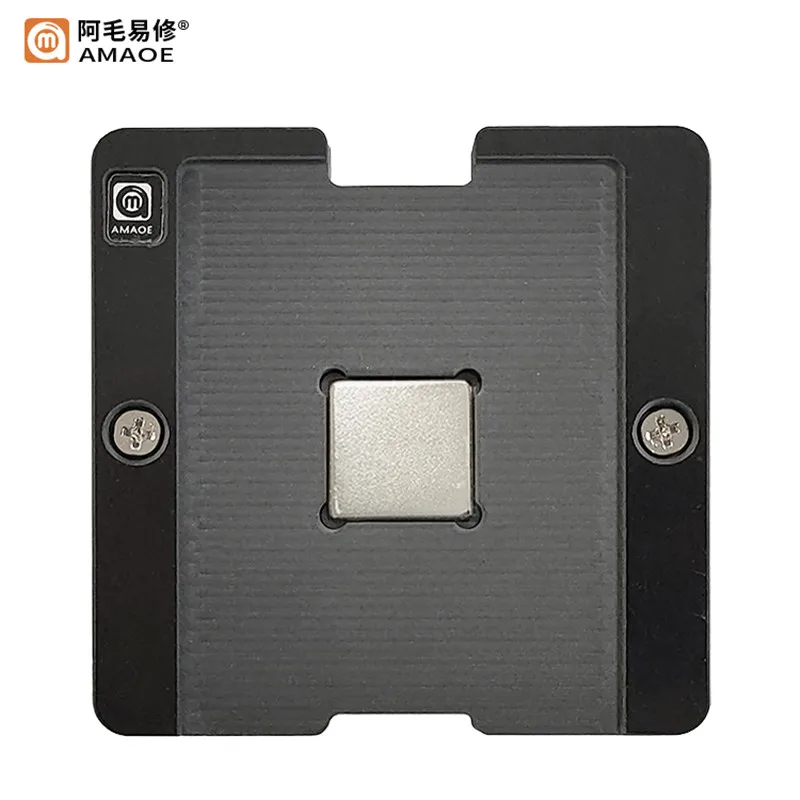 AMAOE U12 Planting Tin Platform Kit for Snapdragon 730 SM7150 CPU 0.12mm Steel Mesh Positioning Plate BGA Reballing Stencil Set