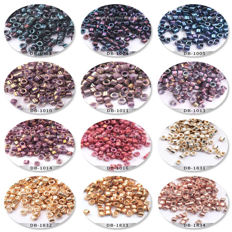 1.6mm Miyuki metal series 2 imported from Japan is used for making jewelry, bracelets, earrings and jewelry hand DIY accessories