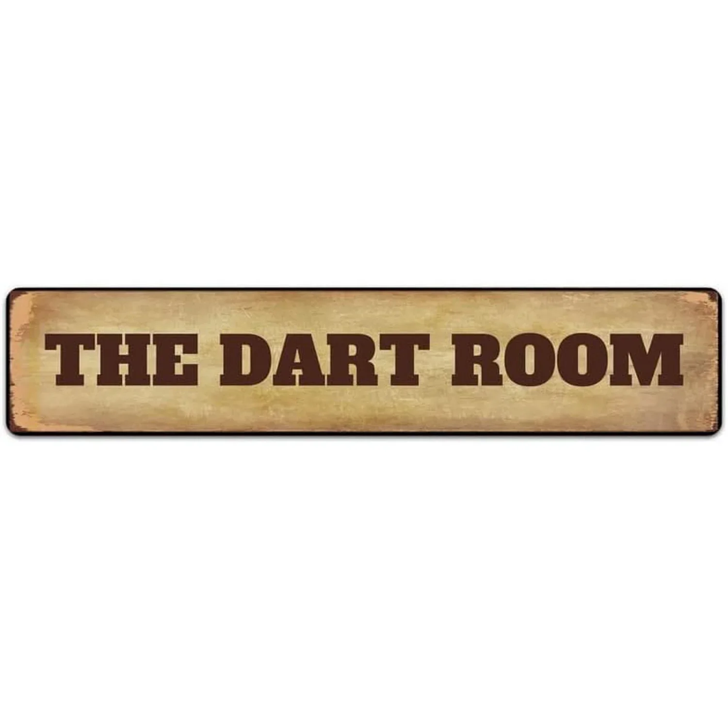 2D Flat Aluminum Round Wall Plaque Vintage Dart Room & Game Room,Retro Dart Parlor Game Night Decorative Sign for Game Room Gift