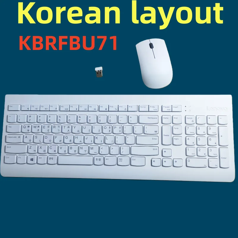 

Korean layout wireless combo keyboard and mouse KBRFBU71 For Lenovo Laptop desktop computer