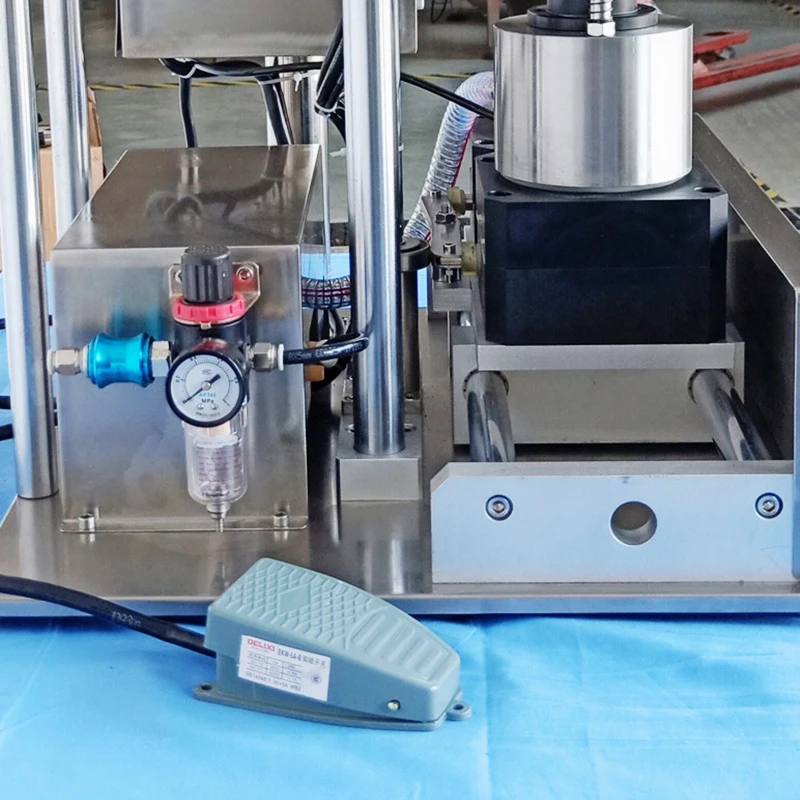 Semi Automatic Vacuum Glass Jars Sealing Capping Machine