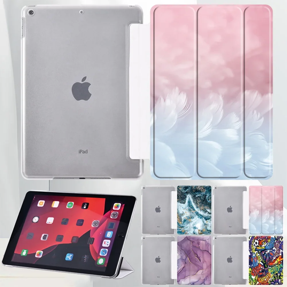 

PU Leather Tablet Case for Apple IPad Air 1 2 3 4 5/Mini 1 2 3 4 5/IPad 9th 8th 7th 5th 6th/Pro 11/10.5/9.7 Tri-fold Stand Cover