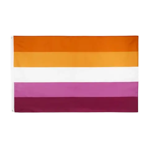 90x150 CM LGBT 2019 Lesbian Flag For Decoration