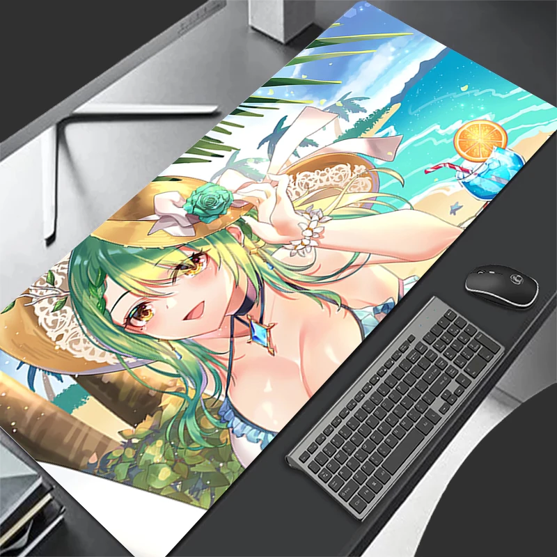

Mousepad Computer Gaming Accessories HD Keyboard Pad Office PC Rubber Mouse Pad Decoracion Hololive Ceres Fauna Desk Mouse Mat
