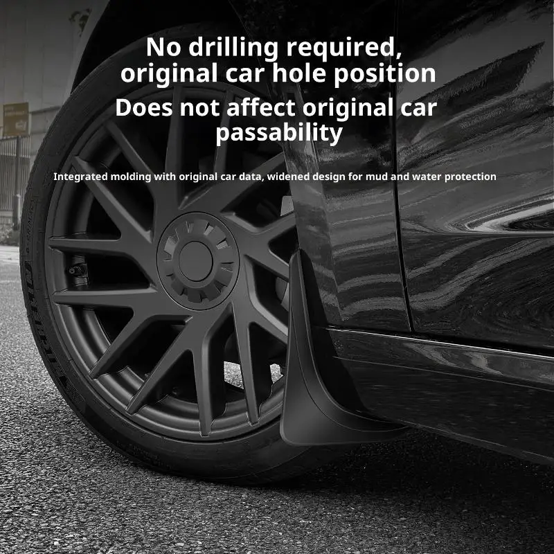 Mud Flaps for Model Y Model 3 Model YL Stay Clean Protect Paint Military Grade All Weather Splash Guards No Drilling Required