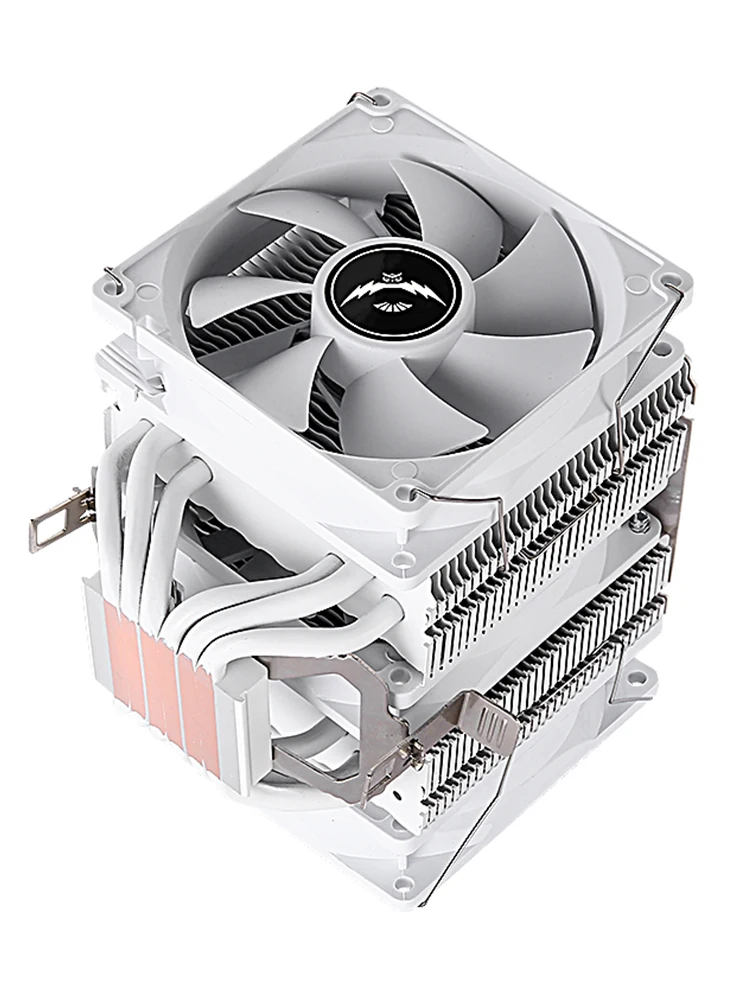 Chłodnica Zero-Distance Direct Touch kompatybilna z I5 I7 AM4 AM5 X79 X99 LGA2011-3 115X 1700 1851, dwuwieżowa, 6 ciepłowodów, wentylator CPU 90mm — zdjęcie produktu 7