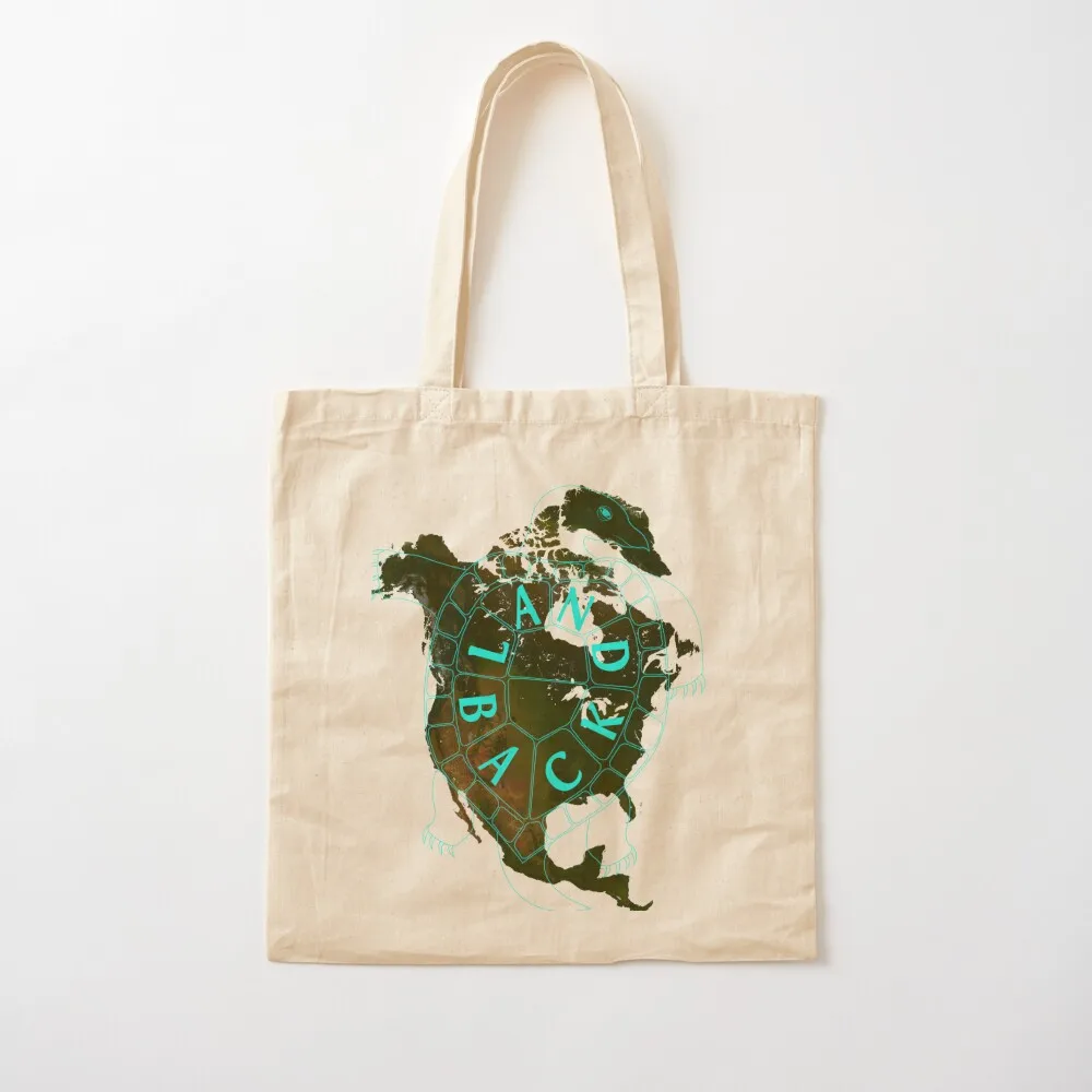 Land Back Turtle Island Tote Bag