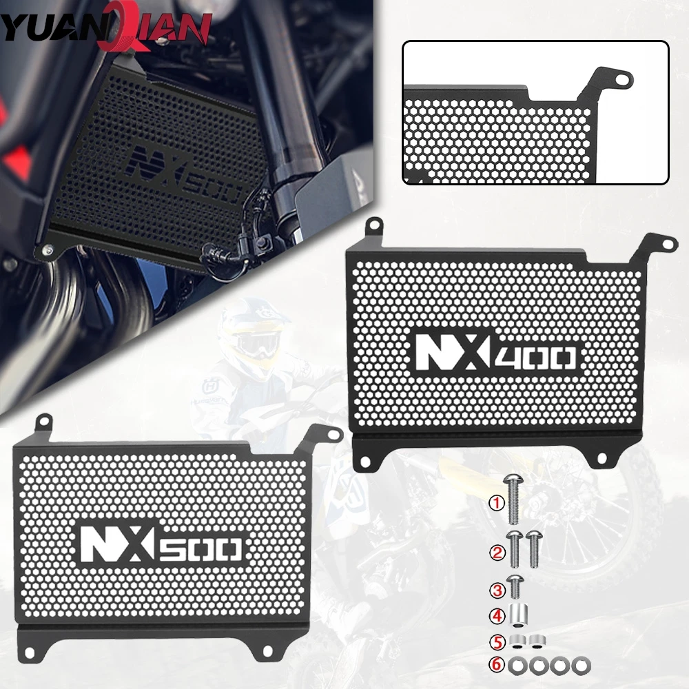 

Motorcycle Accessories For HONDA NX 500 NX 400 NX400 NX500 2023 2024 2025 Radiator Grille Guard Cover Water Tank Cools Protector
