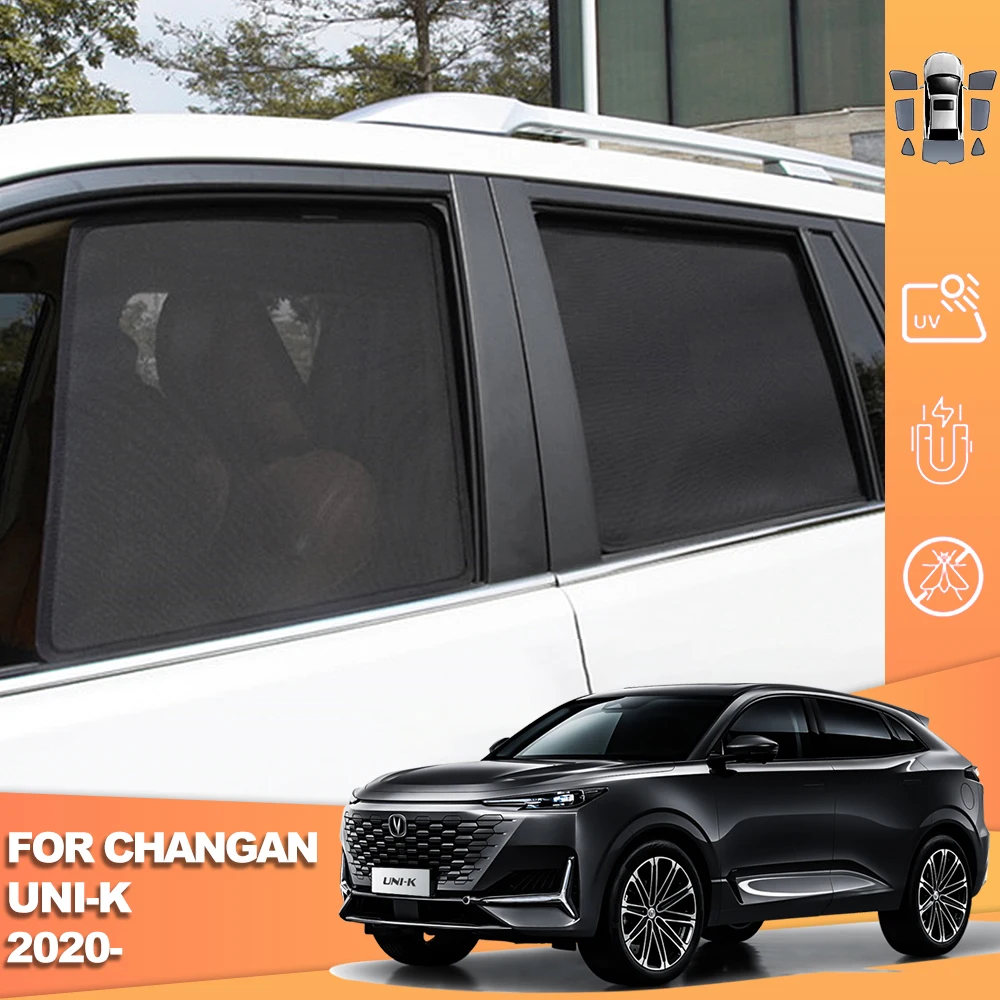 

For Changan UNI-K UNIK 2020-2024 Magnetic Car SunShade Shield Front Windshield Curtain Rear Side Baby Window Sun shade Visor