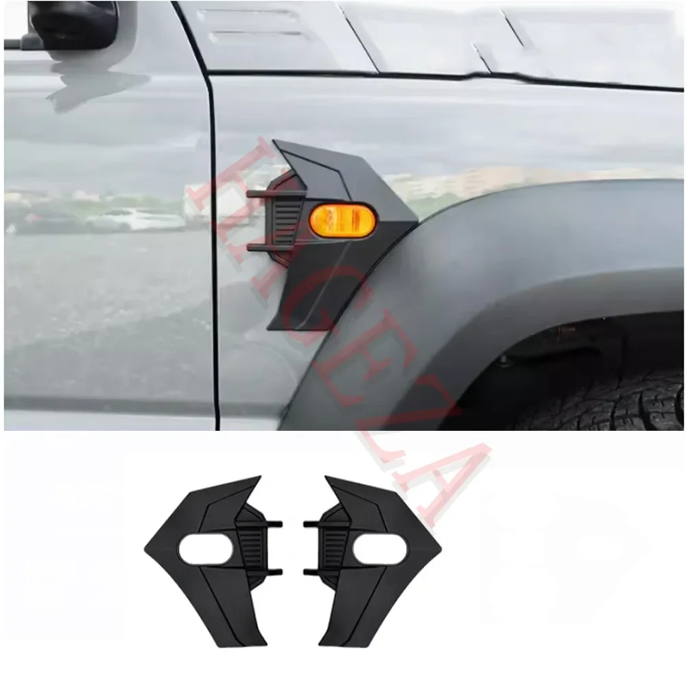 

Black Side Fender Turn Signal Light Lamp Cover Fit for Suzuki Jimny JB64W JB74W 2019-2024 2-Door/4-Door Accessories