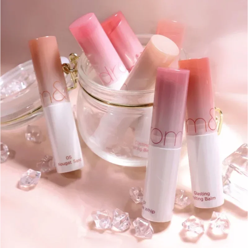 Romand Glasting Melting Balm Jelly Lipstick Lip Gloss Watery Glow Silky Smooth long-lasting Rare Beauty Korea Makeup Cosmetics