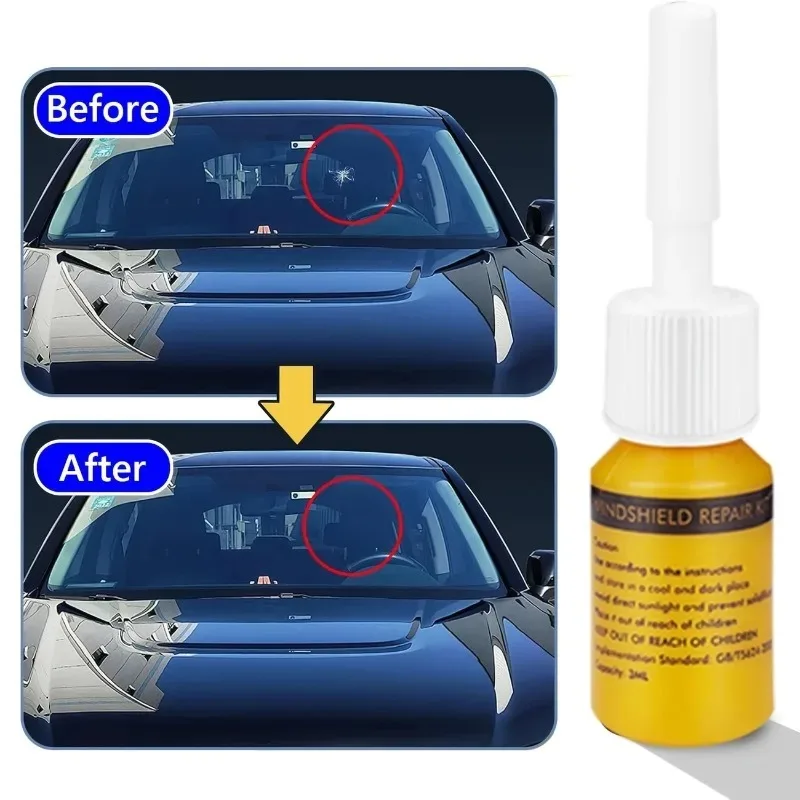 YUANJ Windshield Glass Repair Solution Practical Long Crack Repair Liquid Set Automotive Glass Repair Tools Crack Repair Fluid