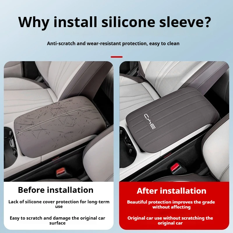 ل BYD Song Plus DMI Seal U Sealion 6 مسند ذراع للسيارات صندوق غطاء للحماية اكسسوارات السيارات الداخلية وسادة متينة مضادة للخدش