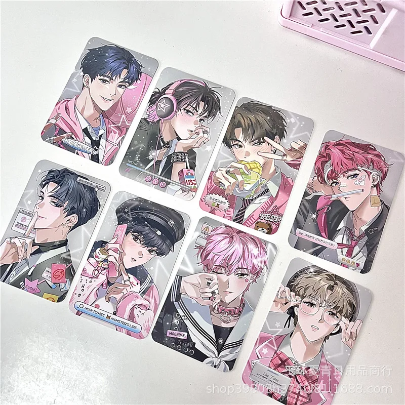 Small card valley handsome Korea manga around cards