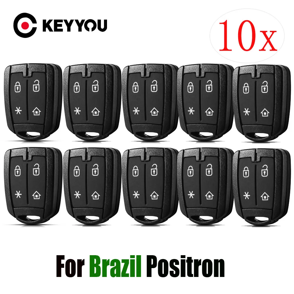 

10 шт. чехол для автомобильного ключа для Бразилии Positron PXN52 293 EX300 330 360 охранная сигнализация 4BTN управление AKBPS102/AKBPS134 корпус