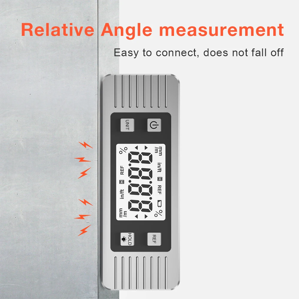 Digital Level Box Magnet Protractor Angle Gauge Angle Finder Angle Measuring Instrument for Woodworking Construction