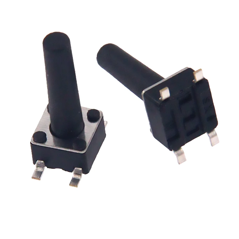 50PCS 4.5x4.5 Push Button Switch SMT 4.5X4.5X5 Touch Switch 4.5*4.5*3.5/3.8/4/4.3/4.5/5/5.5/6/6.5/7/8/8.5/9/10MM Power Switch