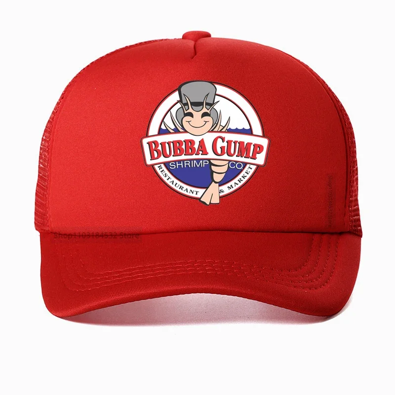 Adjustable Bubba Gump Baseball Cap Shrimp Co. 3D printing Hat Forest Gump Breathable Mesh Hats shrimp Trucker Dad caps bone