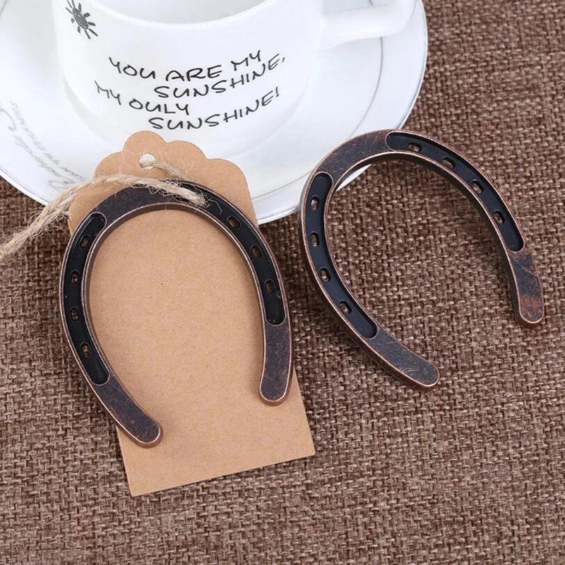 Horseshoes Key Ring, Key Holder, Wedding Hanging Souvenirs, Decoration, Classic Key Ring, D Shape, Lucky Gift, 12Pcs