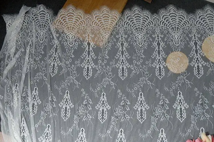 Hot Selling New Product Exported Press Yarn Eyelash Lace Fabric for DIY Clothing Dresses and Home Curtain Accessories