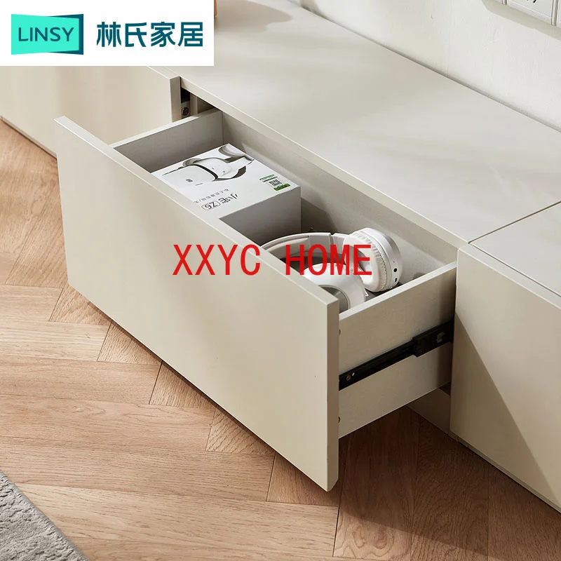 Simples Sala Floor Stand, TV Storage Locker, Integrado Pequeno Apartamento