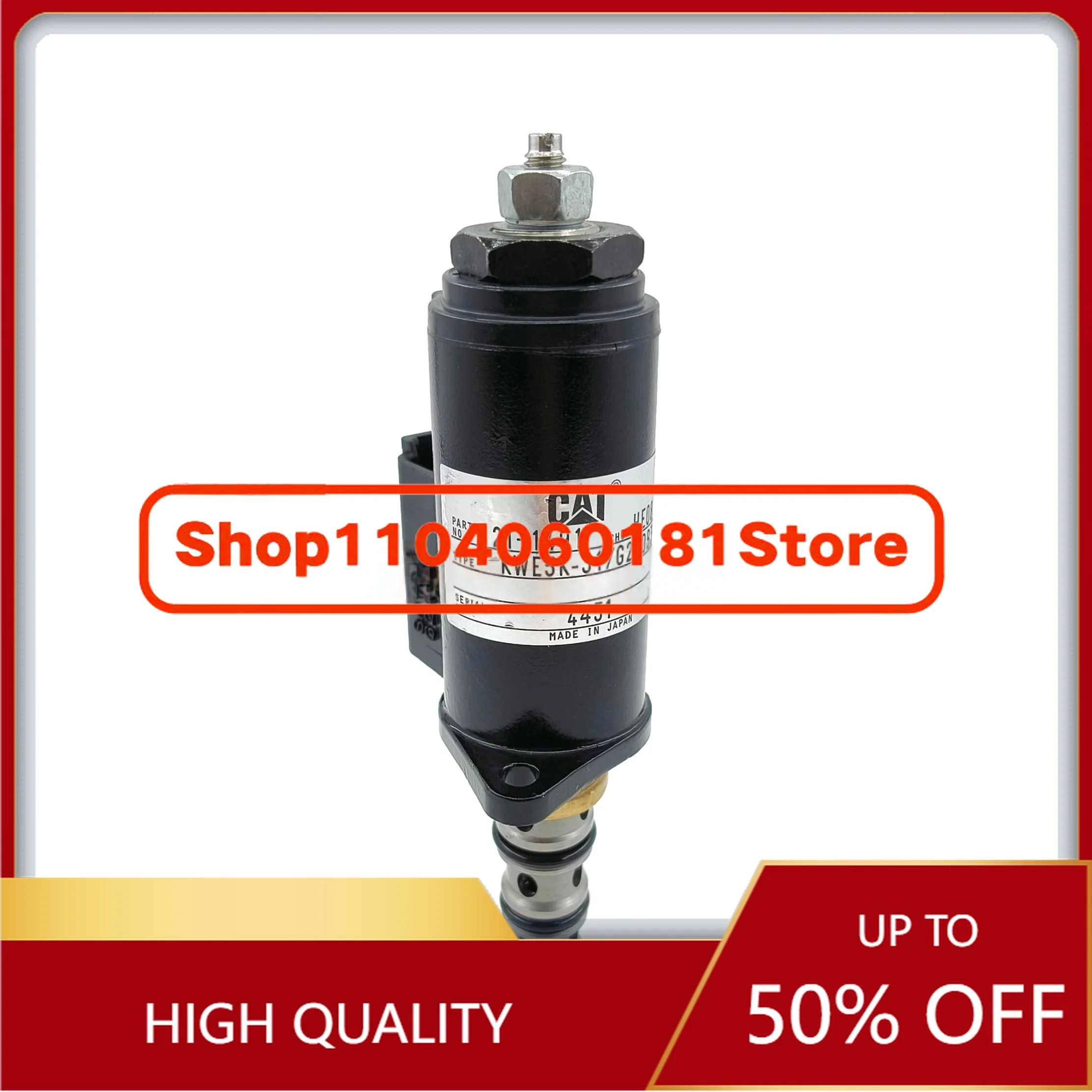 E312 320 325 330 336 345B C D High Quality Excavator Hydraulic Pump Travel Rotary Safety Lock Solenoid Valve 121-1491