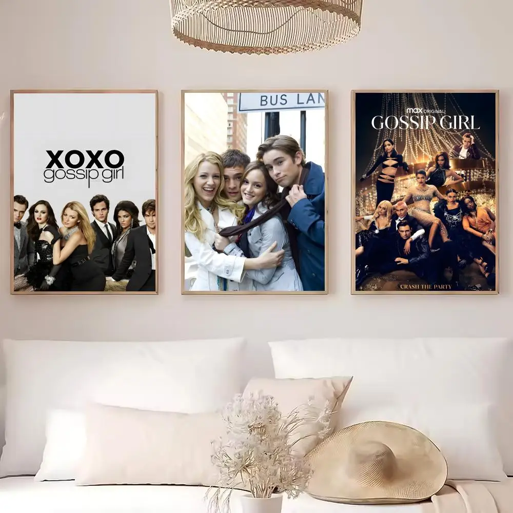 ملصق برنامج تلفزيوني G-Gossip Girl عالي الدقة ذاتي اللصق مقاوم للماء مثالي للمنزل والمكتب وغرفة النوم هدية رائعة #3