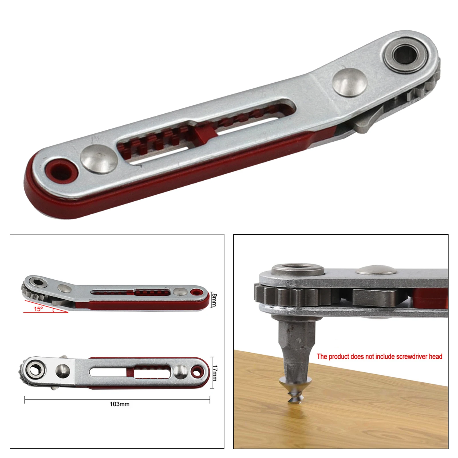 

2025 НОВЫЙ ключ с храповым механизмом 1/4 дюйма, термообработанный ремонтный стальной ключ с храповым механизмом, мини-отвертка, гаечный ключ, инструмент