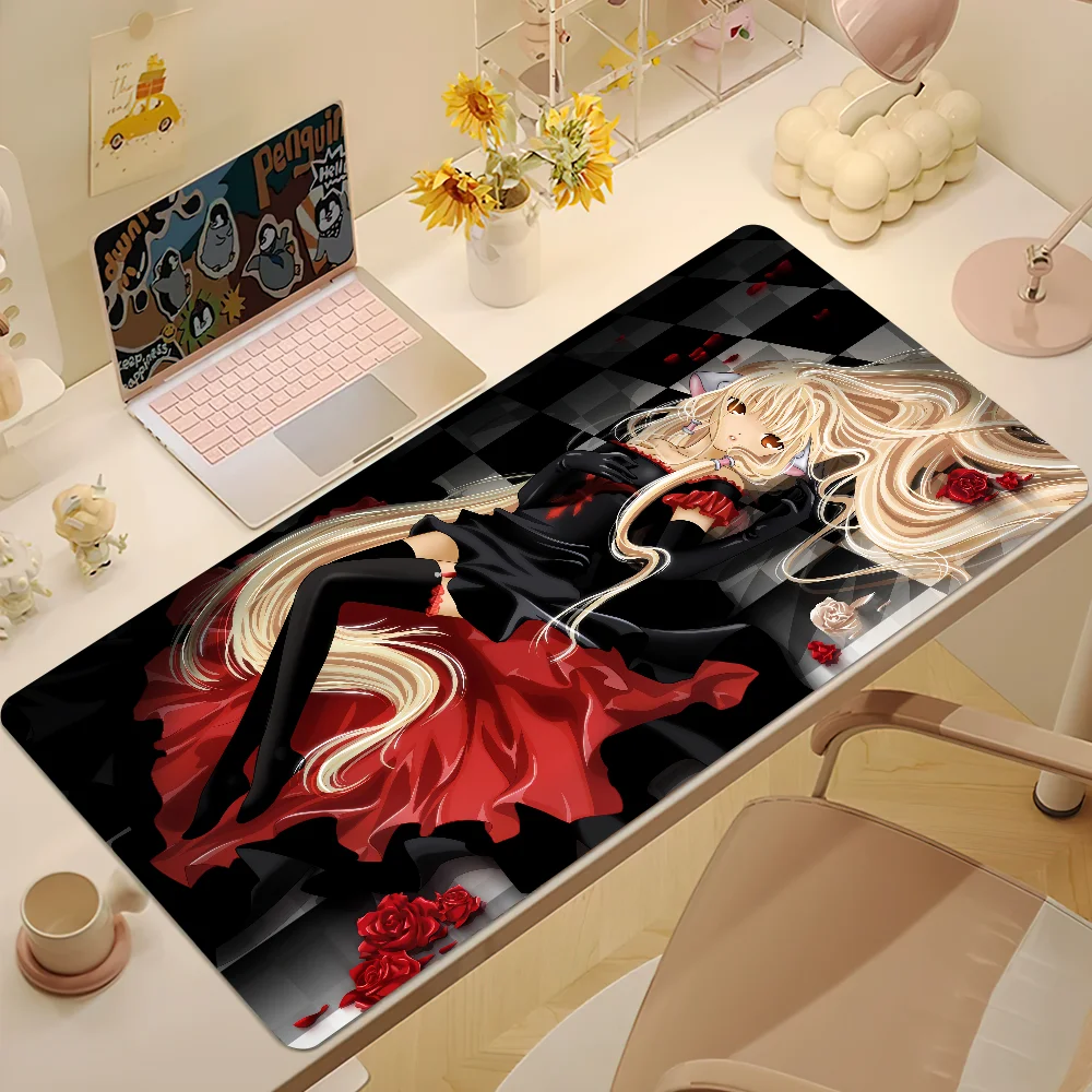Classic Anime C-Chobits Girl Mouse Pad Computer Laptop Gaming Office Wrist Guard Non Slip Keyboard Pad