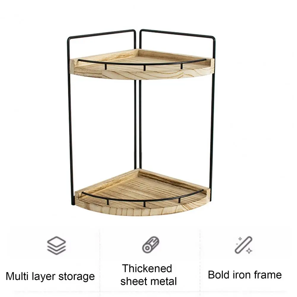 3 Tier Bathroom Organizer 2-tier Bathroom Counter Organizer Strong Load-bearing Corner Shelf for Easy Assembly Storage Ideal