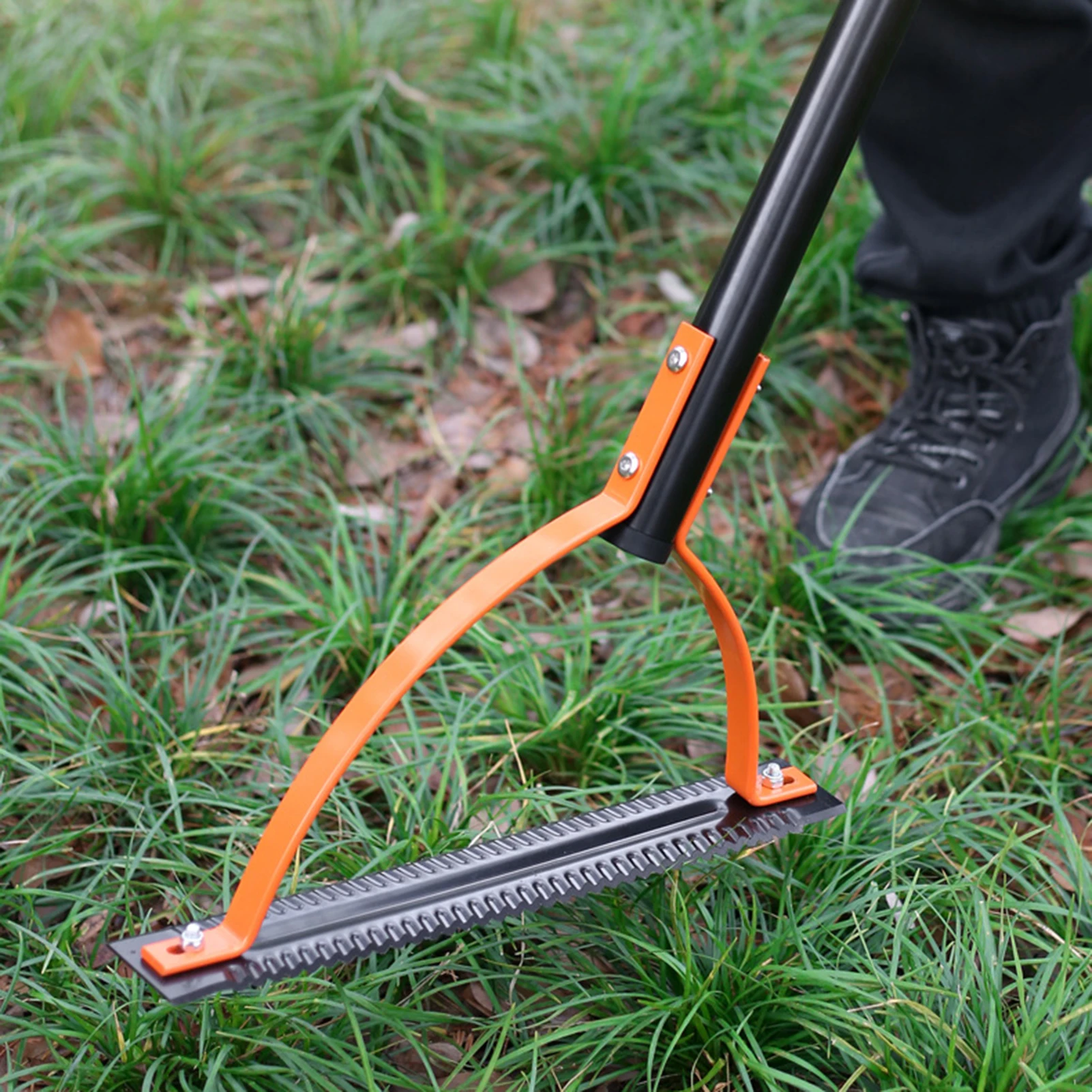 Fouet enge manuel avec coupeur à double tranchant dentelé, outils de jardin, fouet enge robuste épaissi