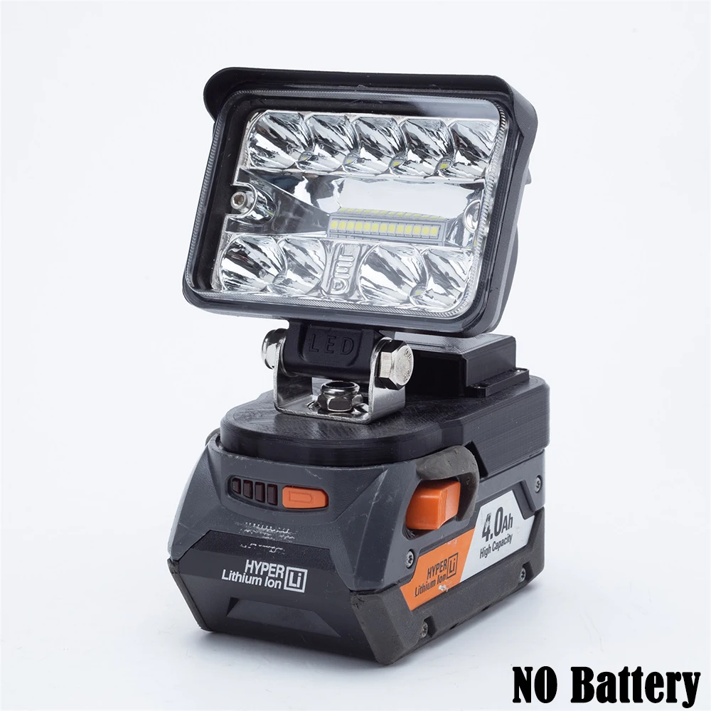 portatil sem fio led luz de trabalho para ridgid aeg 18v bateria de litio com usb indoor e outdoor camping luz sem bateria 01