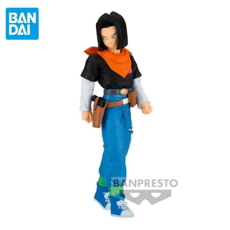 

Фигурка Bandai из аниме «Драконий жемчуг зет», фигурка на Android 17, игрушка для мальчиков и девочек, подарок на день рождения, оригинал