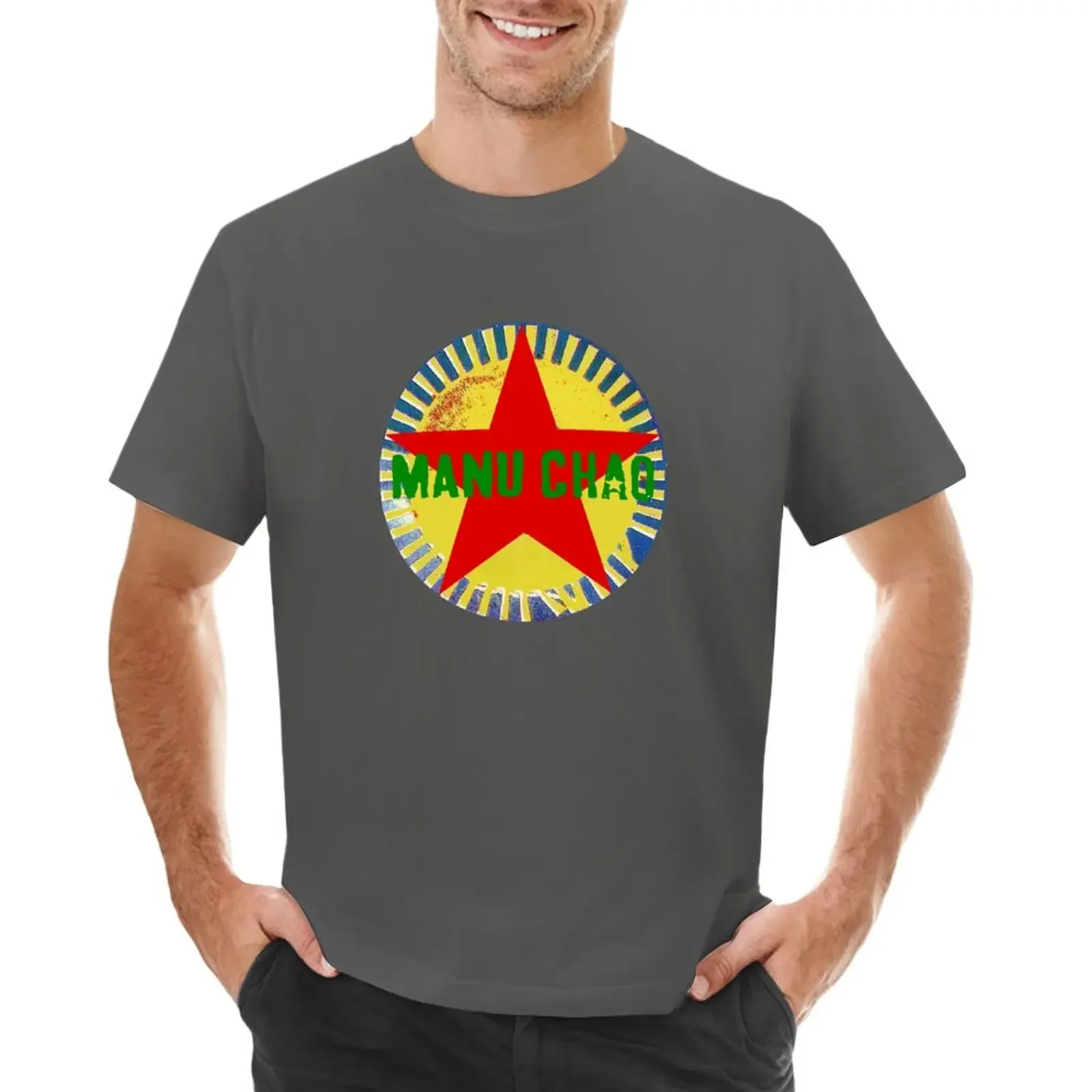 graphics plus size tops plain new edition mens t shirts casual stylish Manu Chao Sun T-shirt men clothing harajuku