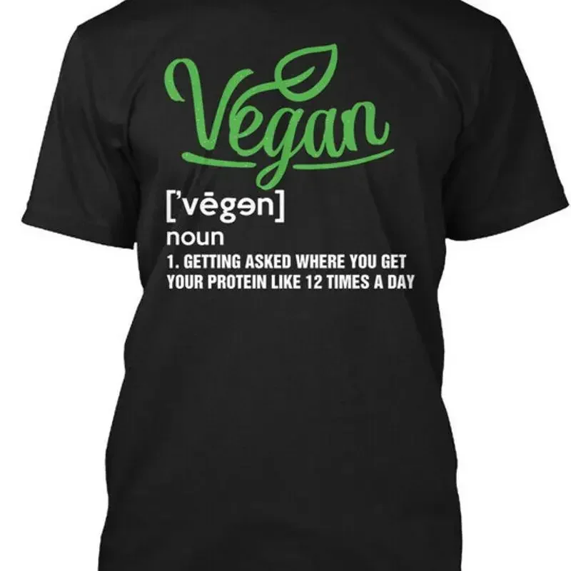 Vegan Definition Noun 1 Getting Asked Where You Get T Shirt Made in USA S to 5XL